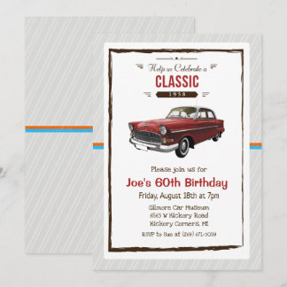 JEDES ALTER - Vintage Einladung zum Geburtstag ein