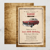 JEDES ALTER - Vintage Einladung zum Geburtstag ein