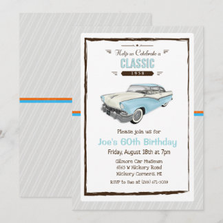 JEDES ALTER - Vintage Einladung zum Geburtstag ein