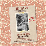 JEDES ALTER - Vintages Foto Einladung zum Geburtst<br><div class="desc">Vintages erwachsenes Foto zum Geburtstag Einladung</div>