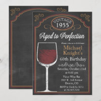 JEDES ALTER Wein Chalkboard Erwachsene Geburtstag