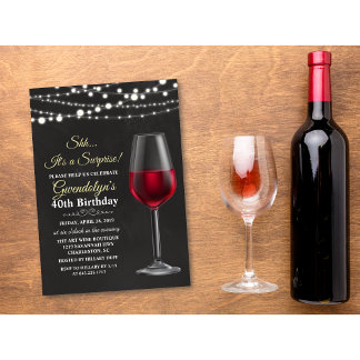 JEDES ALTER - Wine String Lights - Einladung zum G