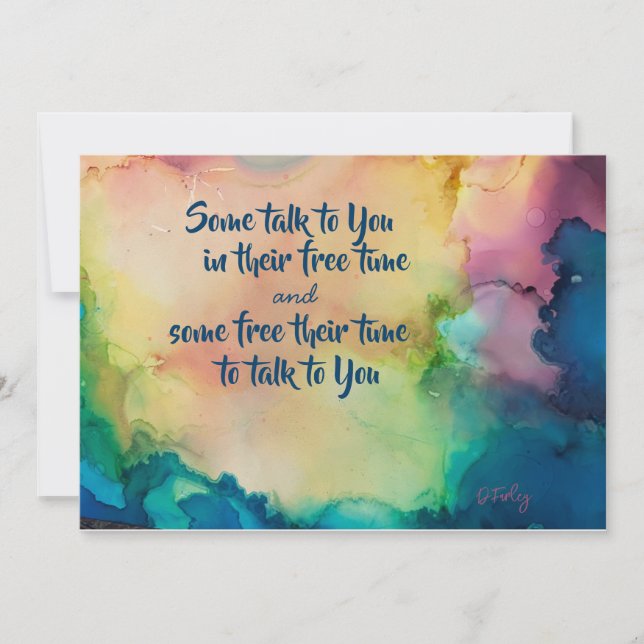 Jedes Anlasses Notecard Mitteilungskarte (Vorderseite)