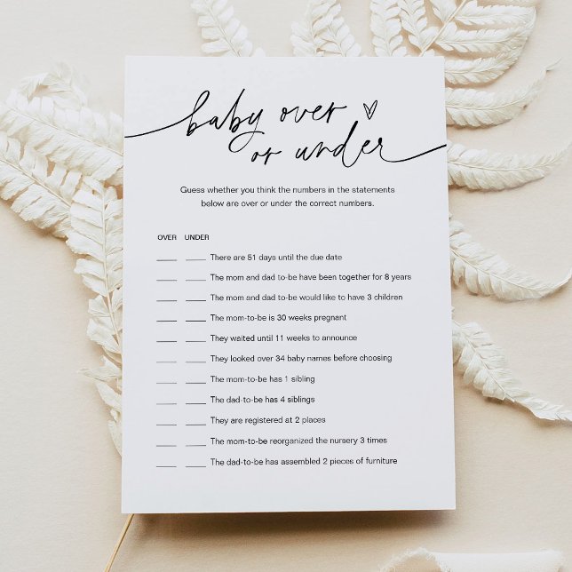 JEDES Baby über oder unter der Baby Duschkarte Einladung (Von Creator hochgeladen)