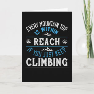 Jedes Berggipfel ist in Reichweite Karte