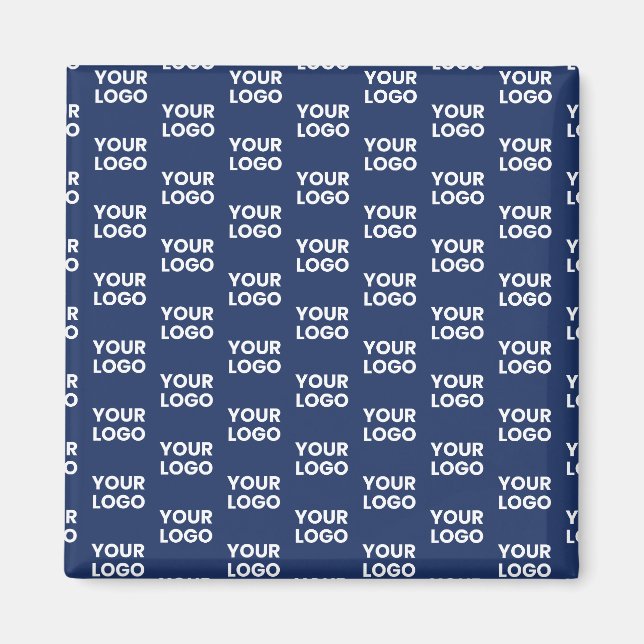 Jedes Bild oder Firmenlogo editierbar dunkles Navy Magnet (Vorne)