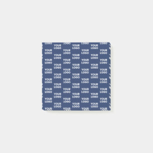 Jedes Bild oder Firmenlogo editierbar dunkles Navy Post-it Klebezettel
