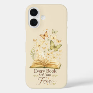 Jedes Buch befreit dich Schmetterling für Buchli iPhone 16 Hülle