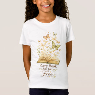 Jedes Buch befreit dich Schmetterling für Buchli T-Shirt