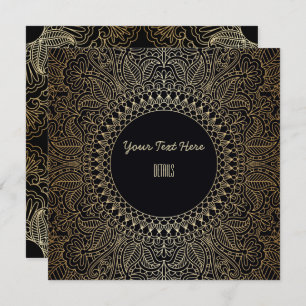 Jedes Ereignis Elegante Gold Mandala Save The Date