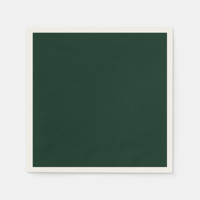 Jedes Ereignis Solides Waldgrün Serviette (Vorderseite)