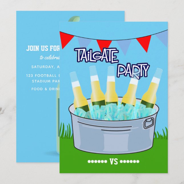 Jedes Ereignis-zugeschnittenes Party Einladung (Vorne/Hinten)