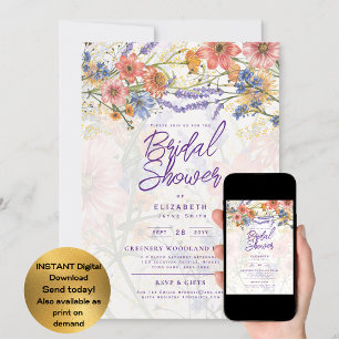 JEDES EVENT Boho Wildblumen Garden Party Einladung