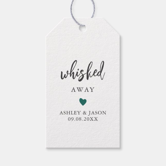 Jedes Farbherz wird weggerissen, schwitzen Gefalle Geschenkanhänger (Vorderseite)