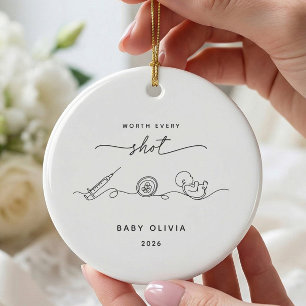 Jedes Foto wert IVF-Baby-Schmuck Keramik Ornament