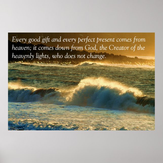 Jedes gute Geschenk Poster (Vorne)