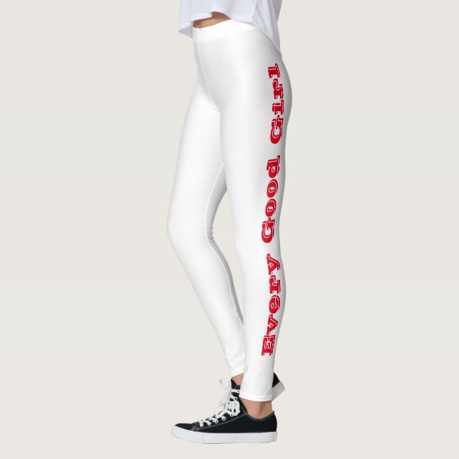 Jedes gute Mädchen, hat eine dunkle Seite Niedlich Leggings (Links)