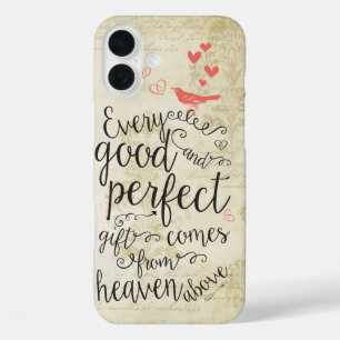 Jedes gute und vollkommene Geschenk kommt von oben iPhone 16 Plus Hülle