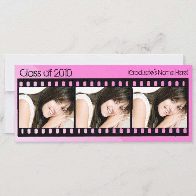 Jedes Jahr ~ Ankündigung des Abschlusses "Hot Pink (Vorderseite)