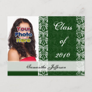 Jedes Jahr~ Damask Lace Foto Custom Abschluss Einladung