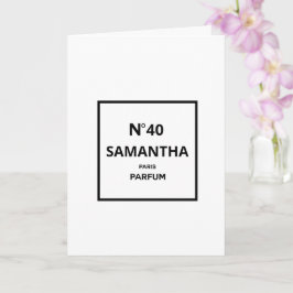 JEDES JAHR Designer Parfüm Flasche Geburtstag Karte