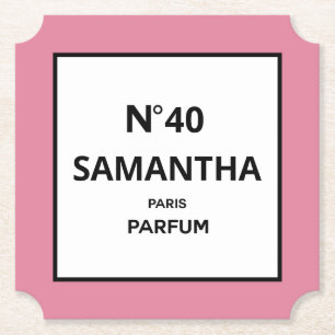 JEDES JAHR Designer Parfüm Flasche Geburtstag Untersetzer