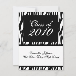 JEDES JAHR Einladung von Funky Black & White Absch