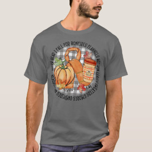 Jedes Jahr fällt ich auf Bonfire Flannels Herbst L T-Shirt