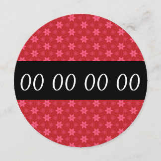 Jedes Jahr-Geburtstags-Party moderne ROT HAT V11A Einladung