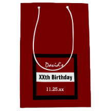 Jedes Jahr Geburtstagsrot mit schwarzem Rahmen Cus