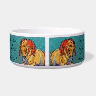 Jedes Jahr ist das Jahr der Pferd-DOG/CAT SCHÜSSEL