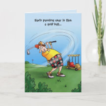 Jedes Jahr ist wie ein Golfball-Geburtstag
