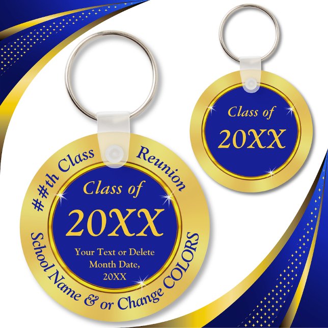 Jedes Jahr, Personalisierte Klasse Wiedersehen Ges Schlüsselanhänger (Inexpensive Personalized Class Reunion Gifts. Class Reunion Keychains.  50 year class reunion ideas.)