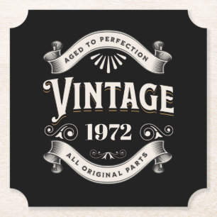 Jedes Jahr Vintager Geburtstagskapier-Untersetzer Untersetzer