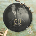 Jedes Jahr zusammen Hochzeitstag Foto Pappteller<br><div class="desc">Eine schicke Hochzeitsfeiertagsplatte,  die sich für jedes Jubiläum eignet. Sie können die Farbe an Ihre Jubiläumsfeier anpassen. Entwickelt von Thisisnotme©</div>