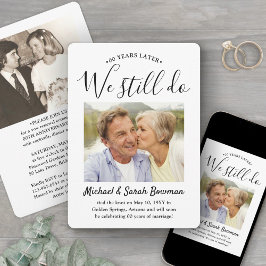 JEDES Jubiläum 2 Foto machen wir immer noch elegan Einladung