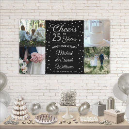 JEDES Jubiläum bejubelt 4 Foto Schwarz und Weiß Banner