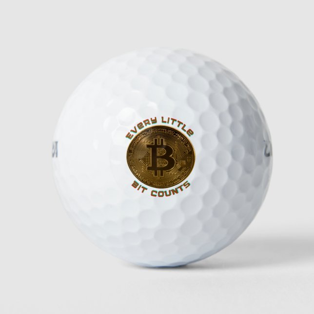 Jedes kleine Stück zählt Golfball (Vorderseite)