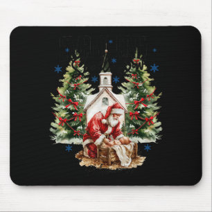 Jedes Knie soll sich beugen Krippenszene Religiöse Mousepad