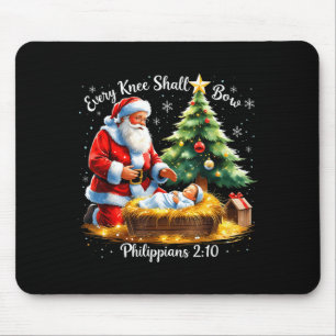 Jedes Knie soll sich beugen Philipper 2_10 Weihnac Mousepad