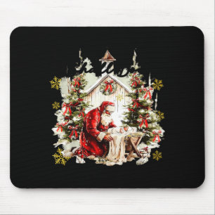 Jedes Knie soll sich lustig beugendes kniendes San Mousepad