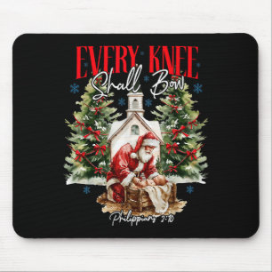 Jedes Knie soll sich vor dem christlichen Jesus be Mousepad