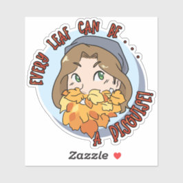 Jedes Leaf kann eine Verkleidung sein - Josiah Bjo Aufkleber