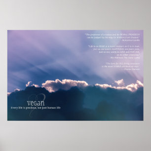 Jedes Leben ist Wertvoll, nicht nur das menschlich Poster