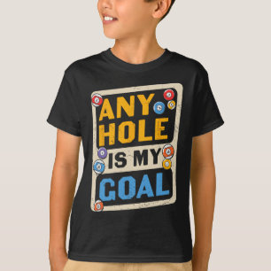 Jedes Loch ist mein Ziel Billard Zitat lustig T-Shirt