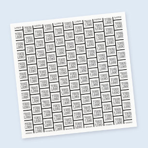 Jedes Logo oder Bild als sich wiederholendes Muste Serviette