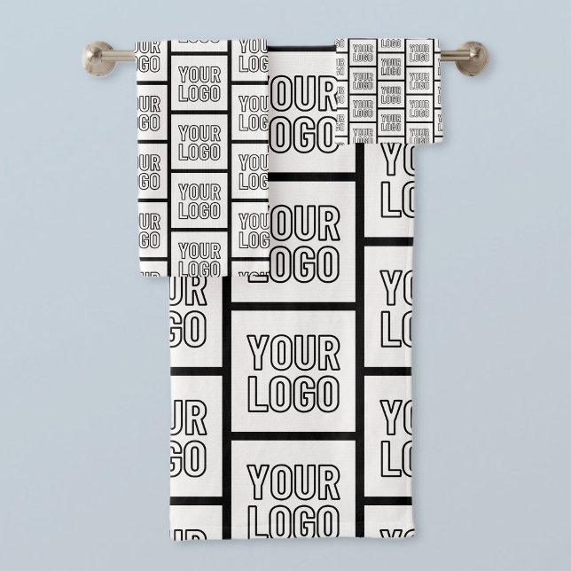 Jedes Logo oder Bildwiederholungsmuster Badhandtuch Set (Von Creator hochgeladen)