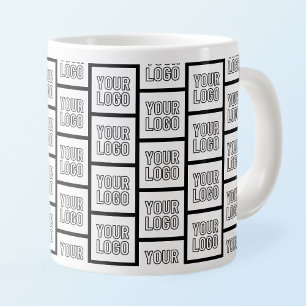 Jedes Logo oder Bildwiederholungsmuster Jumbo-Tasse