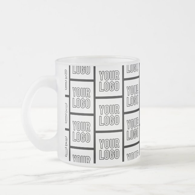 Jedes Logo oder Bildwiederholungsmuster Mattglastasse (Links)
