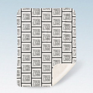 Jedes Logo oder Bildwiederholungsmuster Sherpadecke